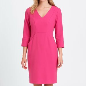 Boden Bronte Dress Long Pop Pansy Size 6 Shift Work Dress Pockets
